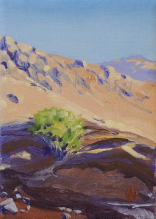 Tree on the first Copper mine  
Oil on Linen, 
18cm x 12.5cm
SOLD