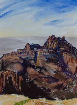 Aran’s Tomb, 
pastel on paper, 37cm x 28cm
SOLD