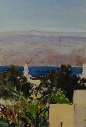 From the garden looking over Sinai, pastel on paper, 18cm x 28cm
SOLD