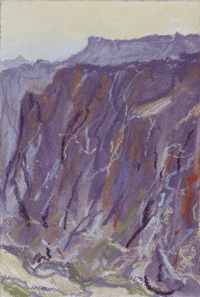 Dana escarpment,
Pastel on Paper 2014
28m x 18cm Dana escarpment,
Pastel on Paper 2014
28m x 18cm