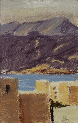 After the storm over Sinai,
pastel on paper,
18cm x 14cm After the storm over Sinai,
pastel on paper,
18cm x 14cm