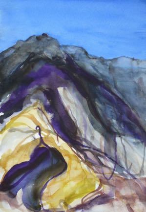 High Atlas 2, 7"x11", Watercolour