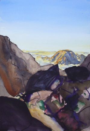 High Atlas 4, 7"x11", Watercolour