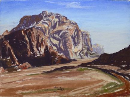 Wadi Rum,
pastel on paper, 28cm x 37cm
SOLD Wadi Rum,
pastel on paper, 28cm x 37cm
SOLD