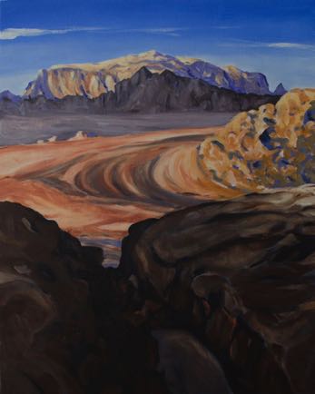 Rum mountain from the east,
Oil on Linen,
76m x 61cm Rum mountain from the east,
Oil on Linen,
76m x 61cm