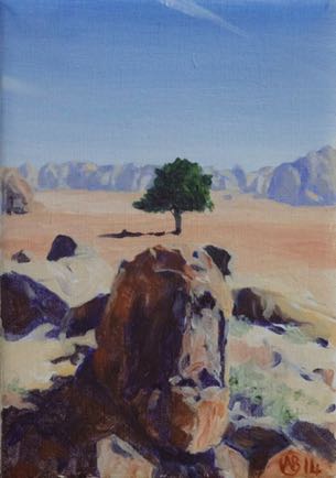 Tree at the Mouth of the Desert
Oil on Linen,
18cm x 12.5cm
SOLD Tree at the Mouth of the Desert
Oil on Linen,
18cm x 12.5cm
SOLD
