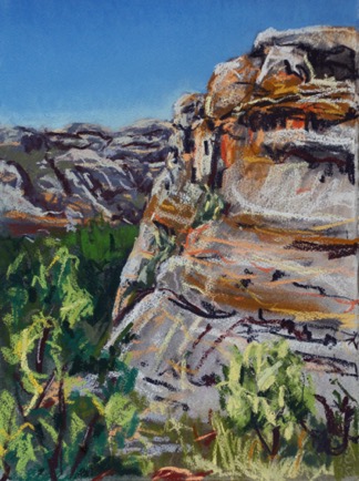 Lush gorge in Isalo Mountains
Pastel on Paper, 37cm x 28cm