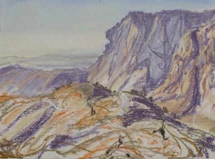 Edge of the Rift Valley
pastel on paper, 28cm x 37cm