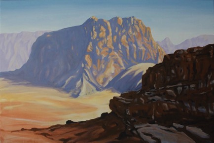 Beginning of the White Desert, 
Oil on Linen,
61cm x 91cm