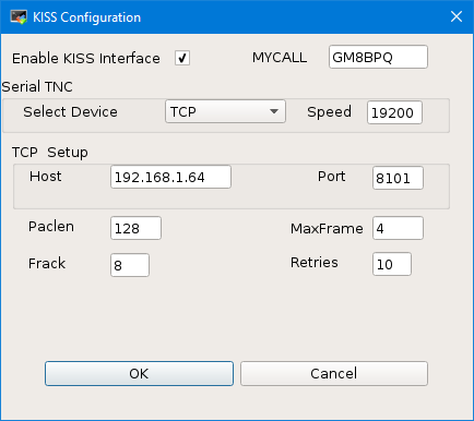 KISS TNC config