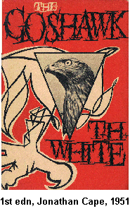 Front cover of The Goshawk, first edition