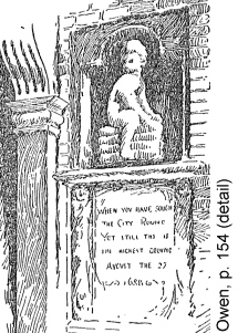 Sketch of the Panyer Alley stone