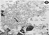 Karte der Dresdner Heide mit 8-strahlige Kompassrose