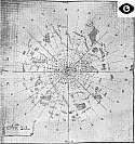 Map of the Tharandt Forest with 32-ray compass rose