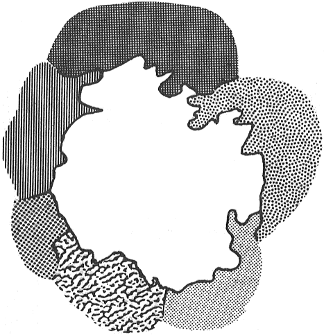 Sketch map of Herefordshire and surrounding counties