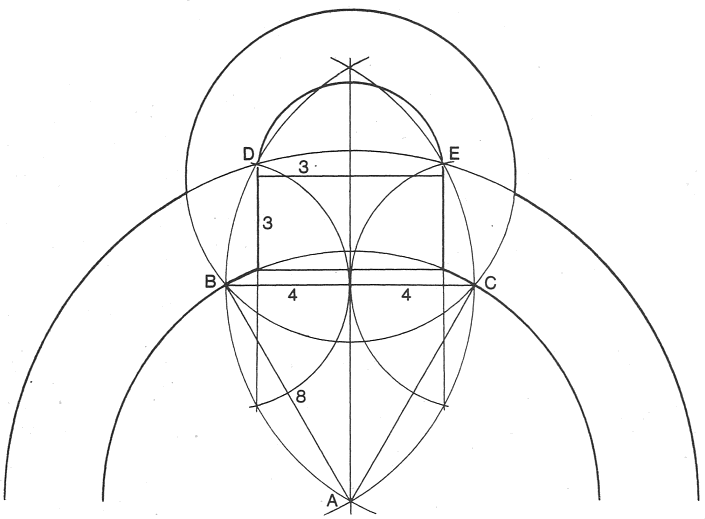 Suggested geometry of groundplan