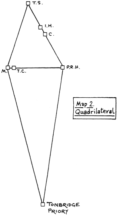 Quadrilateral formed by tunnels