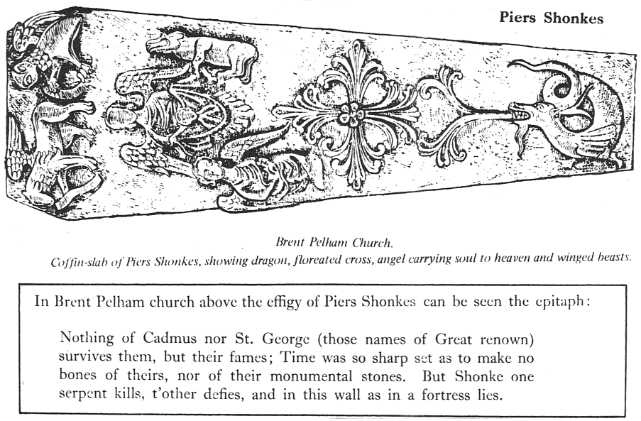 Coffin slab of Piers Shonkes