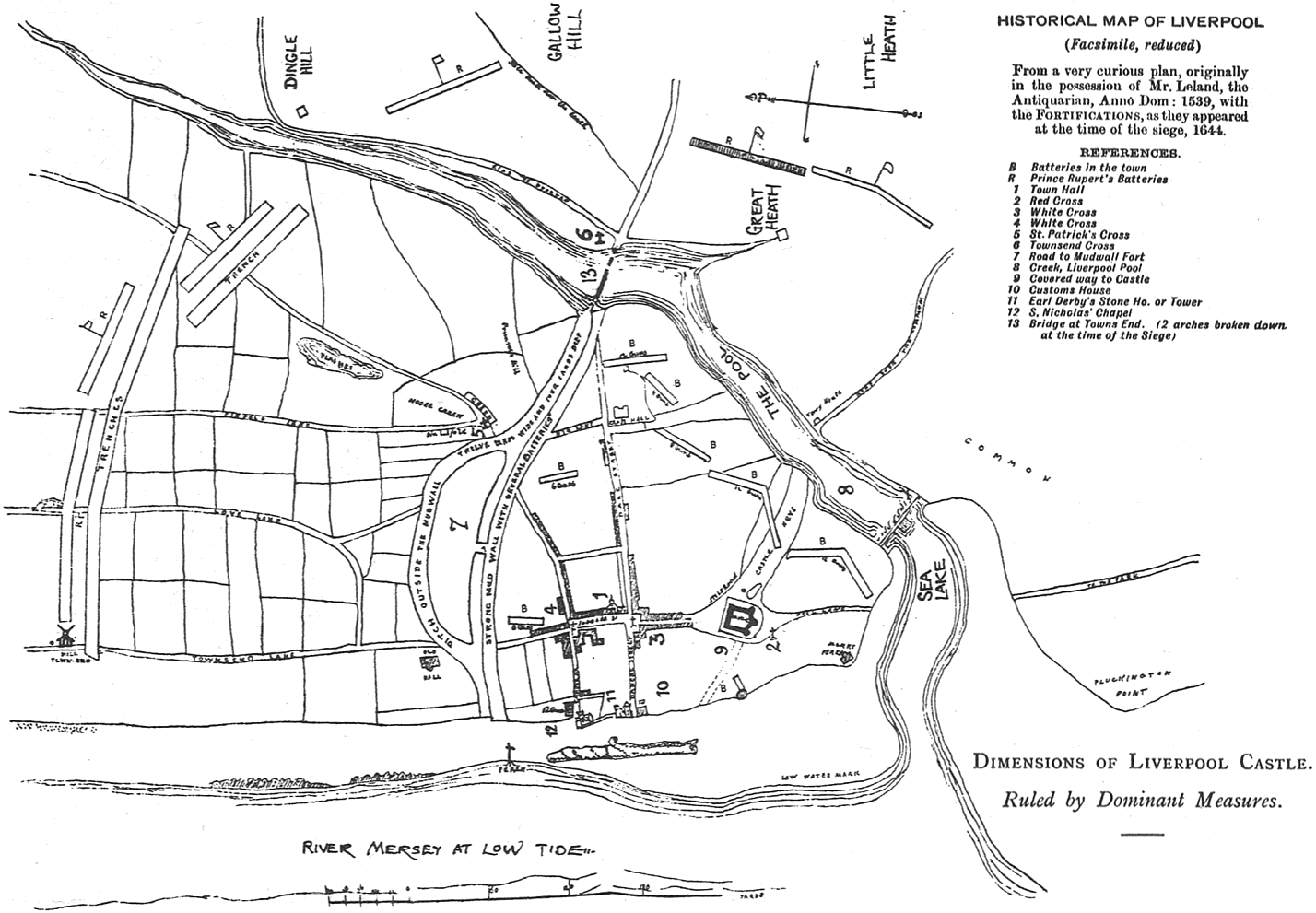 Historical map of Liverpool