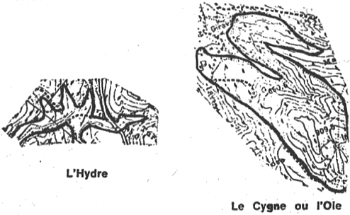 Hydra and Swan images from the Verdon terrestrial zodiac