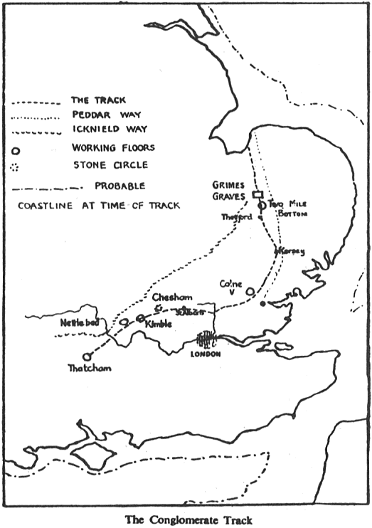 Map of the puddingstone track