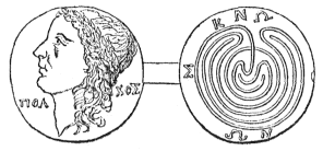 Coin of Knossos, with labyrinth