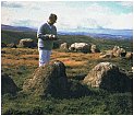 Don Robins taking Geiger readings at Moel Tŷ Uchaf