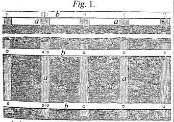 Elevation and ground-plan of primitive railway